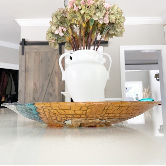 Nahariya Glass Art Jerusalem Old Town Plate - Picture 11 of 12